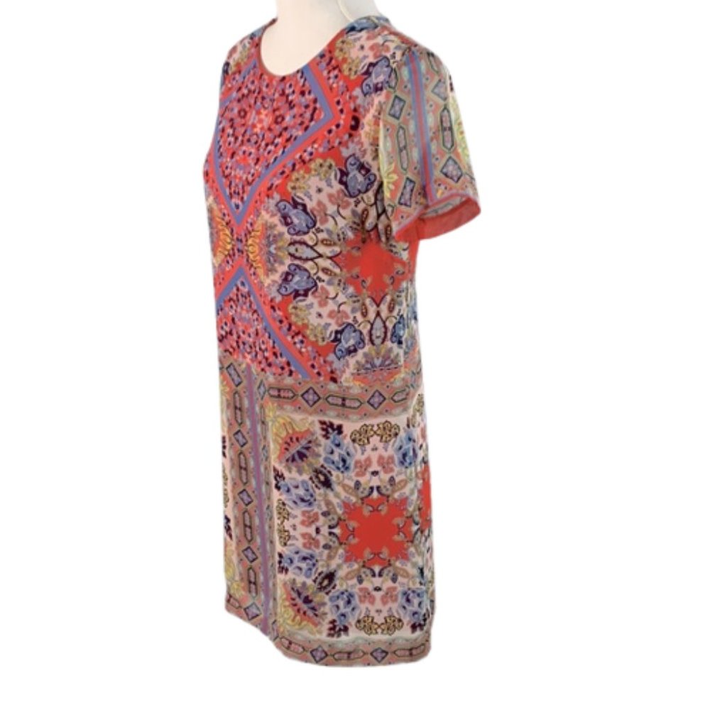 Lulus  Print Shift Dress Short Sleeve   Size Small